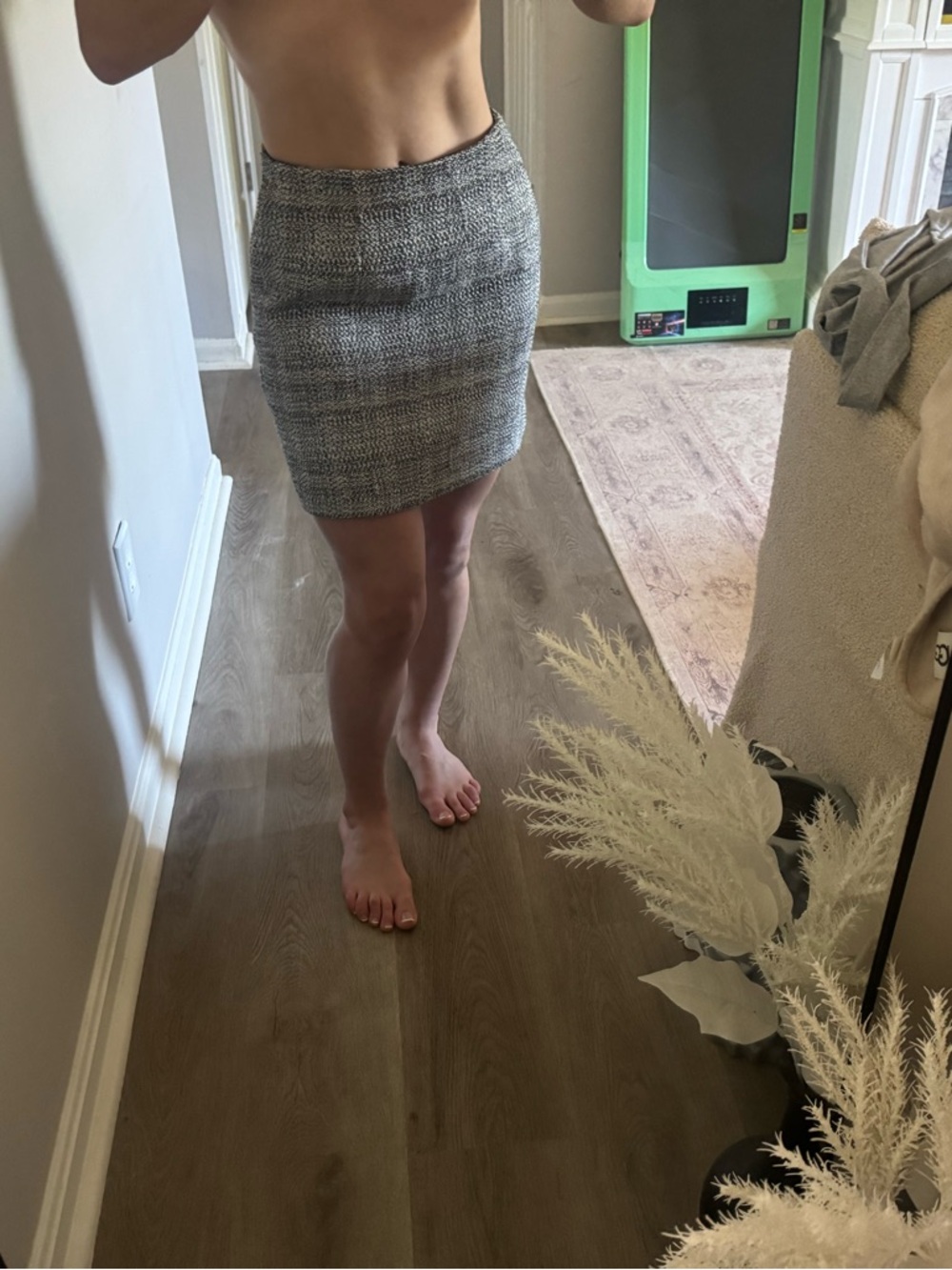 Aritzia babaton Tweed Mini Skirt